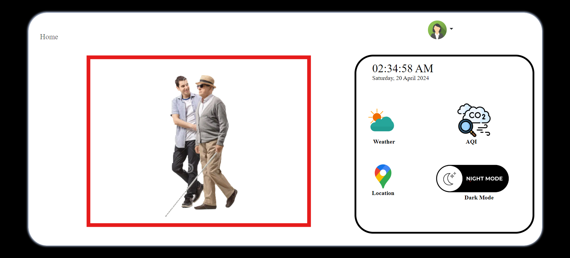 Screenshot of the website